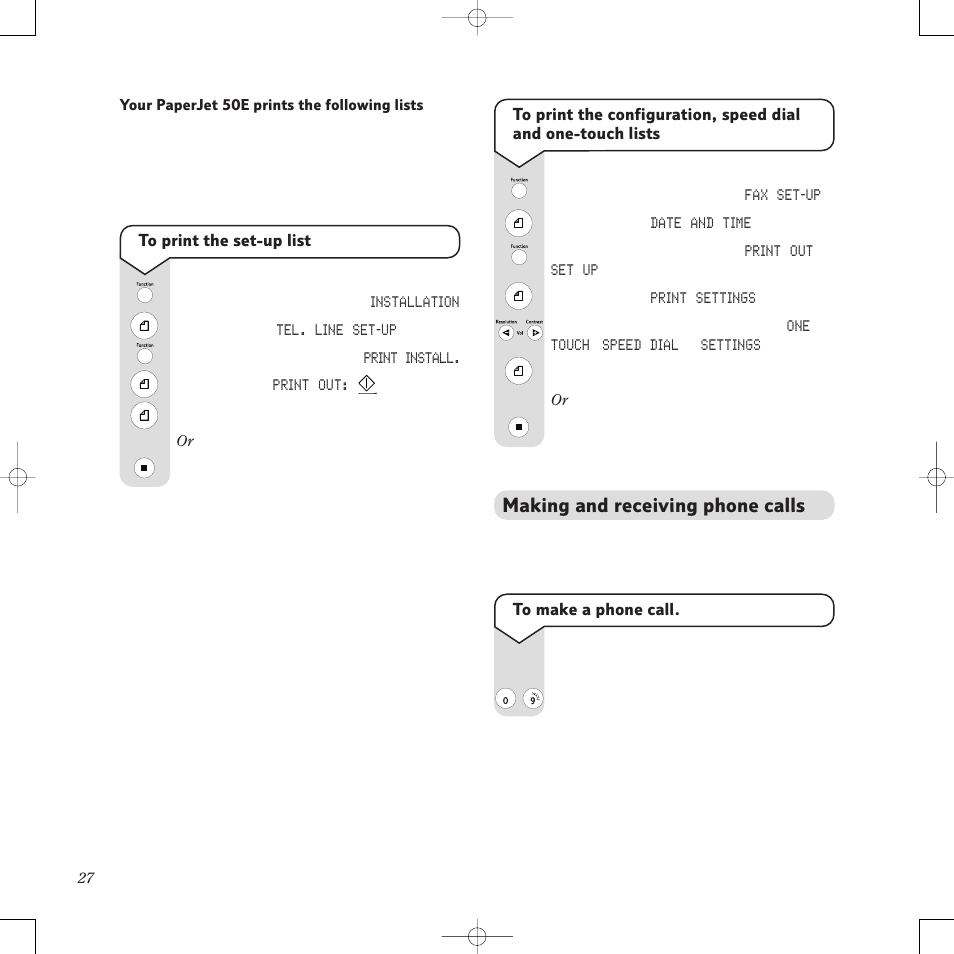 Making and receiving phone calls | BT PaperJet 50e User Manual | Page 27 / 54