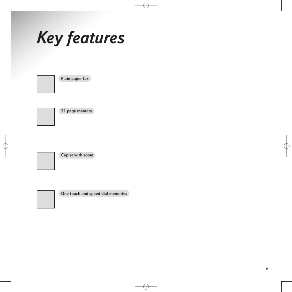 Key features | BT PaperJet 50e User Manual | Page 6 / 54