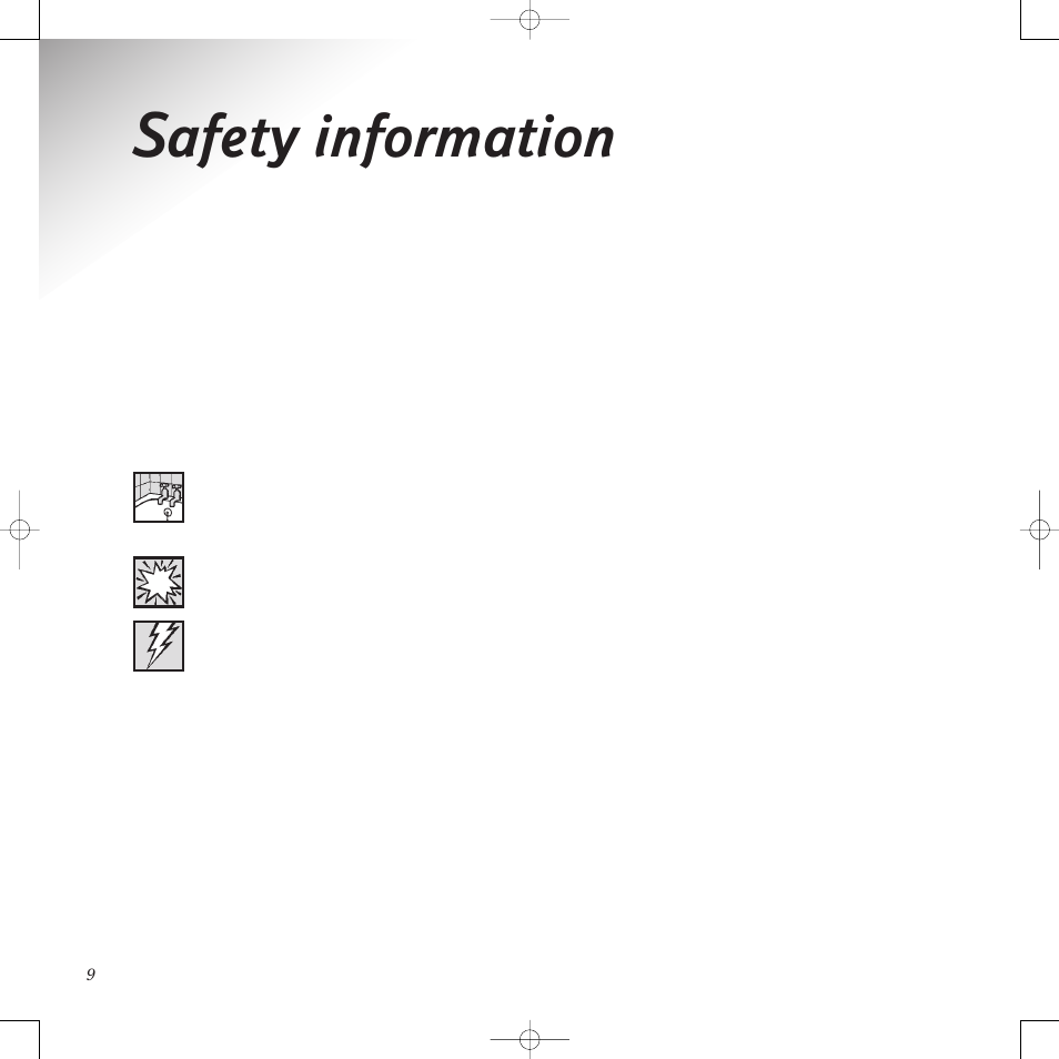 Safety information | BT PaperJet 50e User Manual | Page 9 / 54