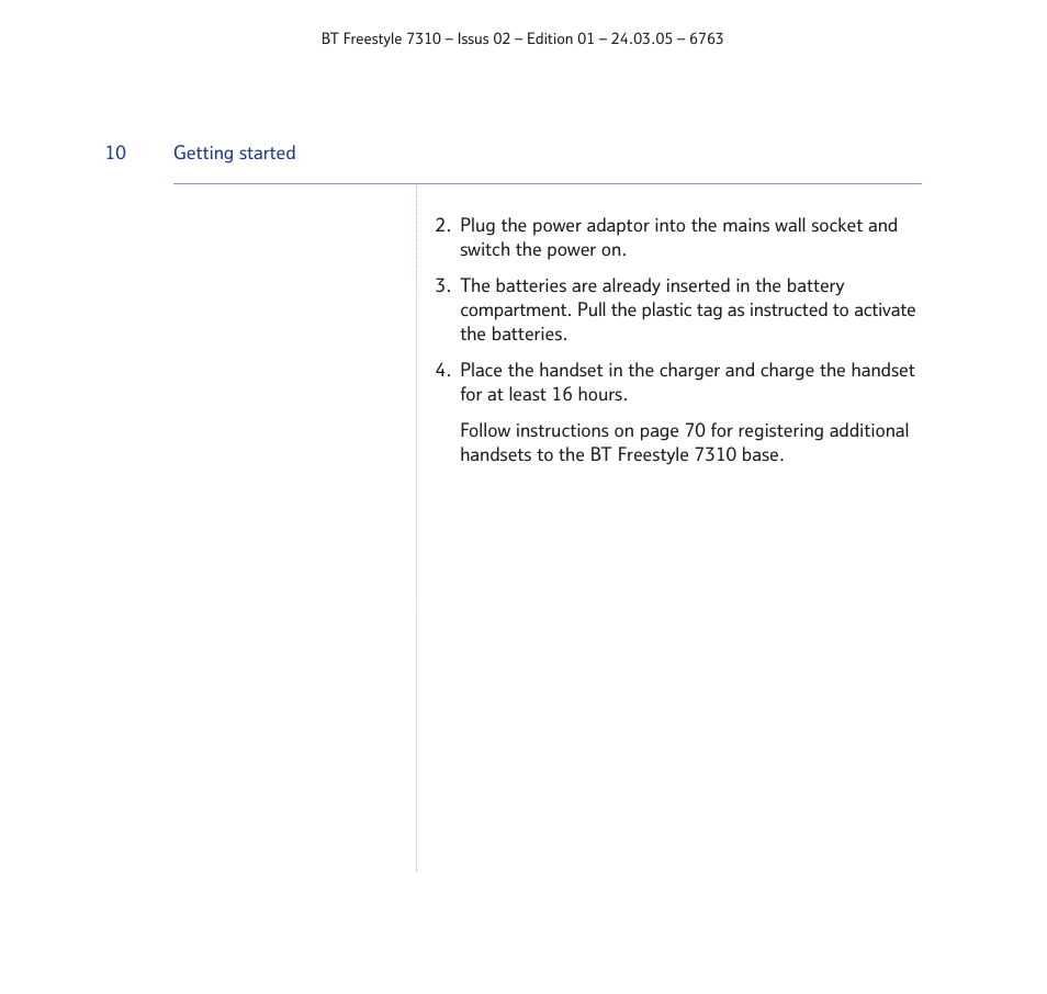 BT FREESTYLE 7310 User Manual | Page 10 / 84