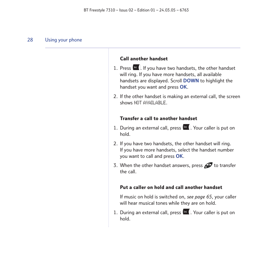 BT FREESTYLE 7310 User Manual | Page 28 / 84