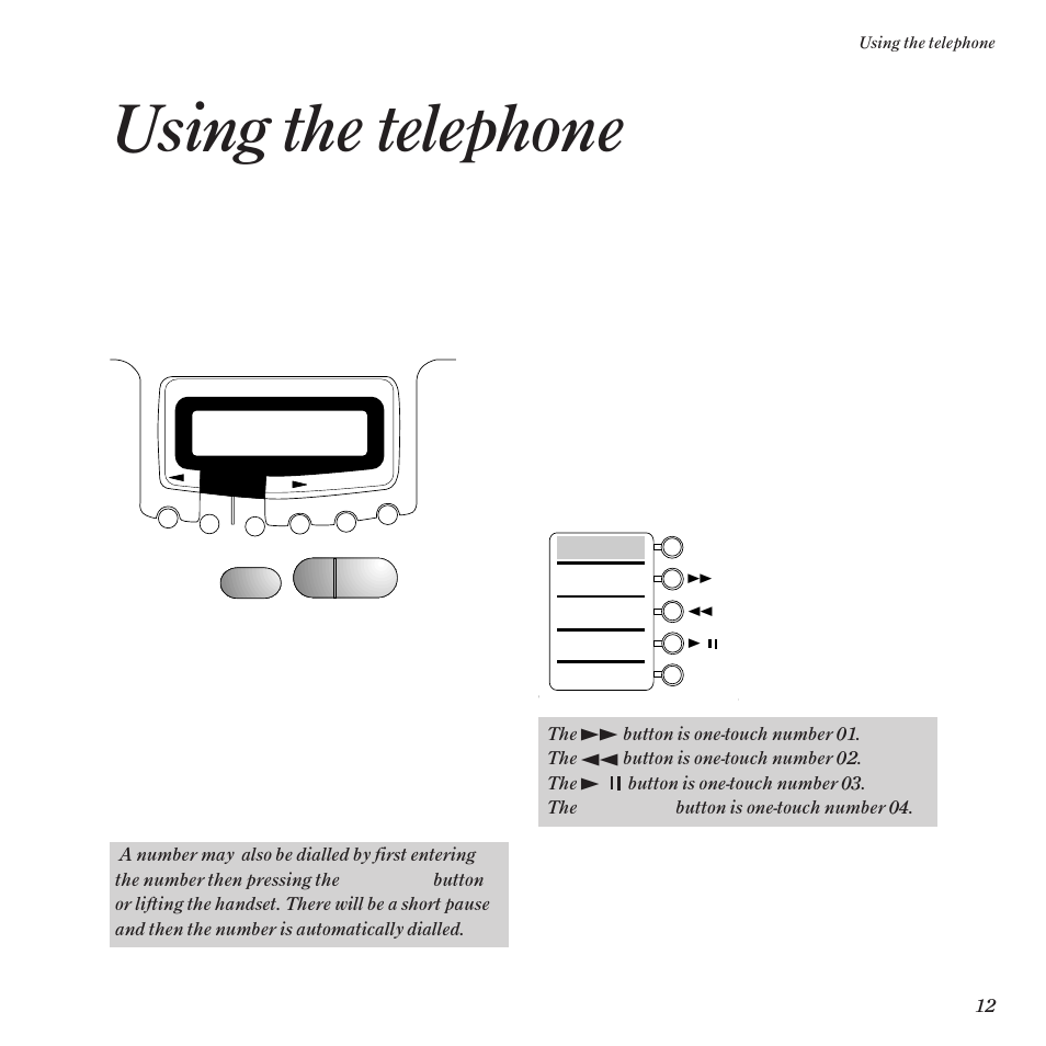 Using the telephone | BT DF60 User Manual | Page 15 / 42