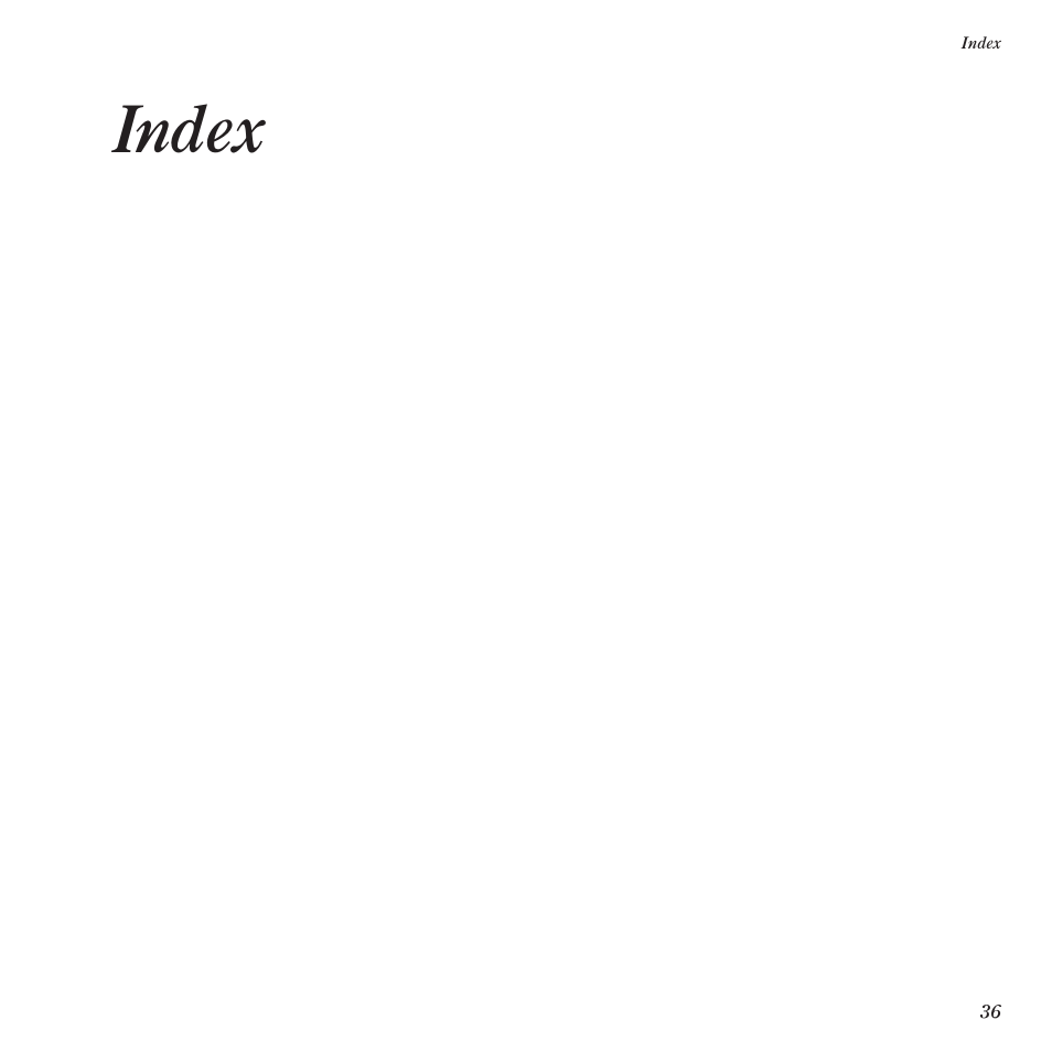 Index | BT DF60 User Manual | Page 39 / 42