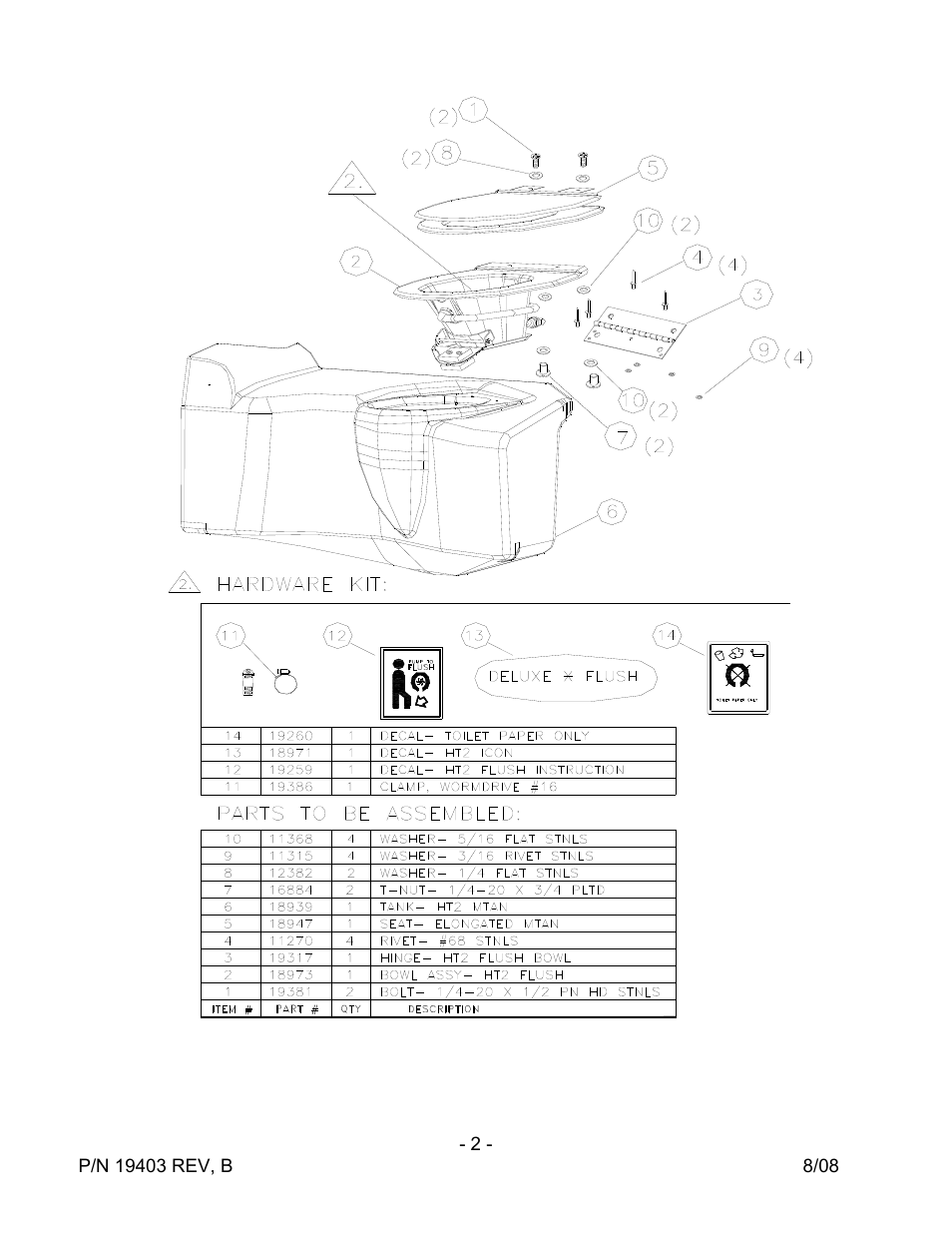 Satellite High Tech 2 Flush User Manual | Page 2 / 9