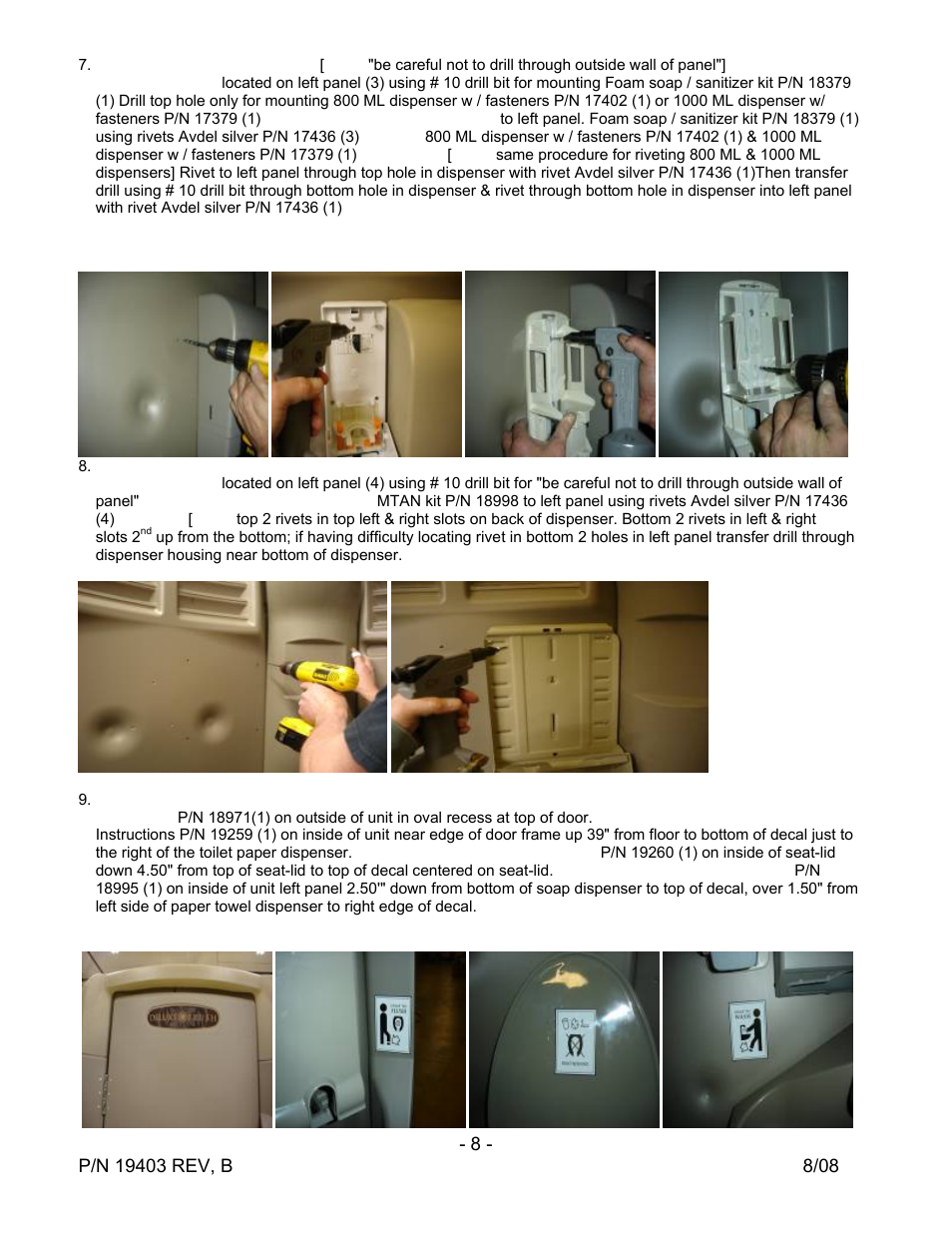 Satellite High Tech 2 Flush User Manual | Page 8 / 9