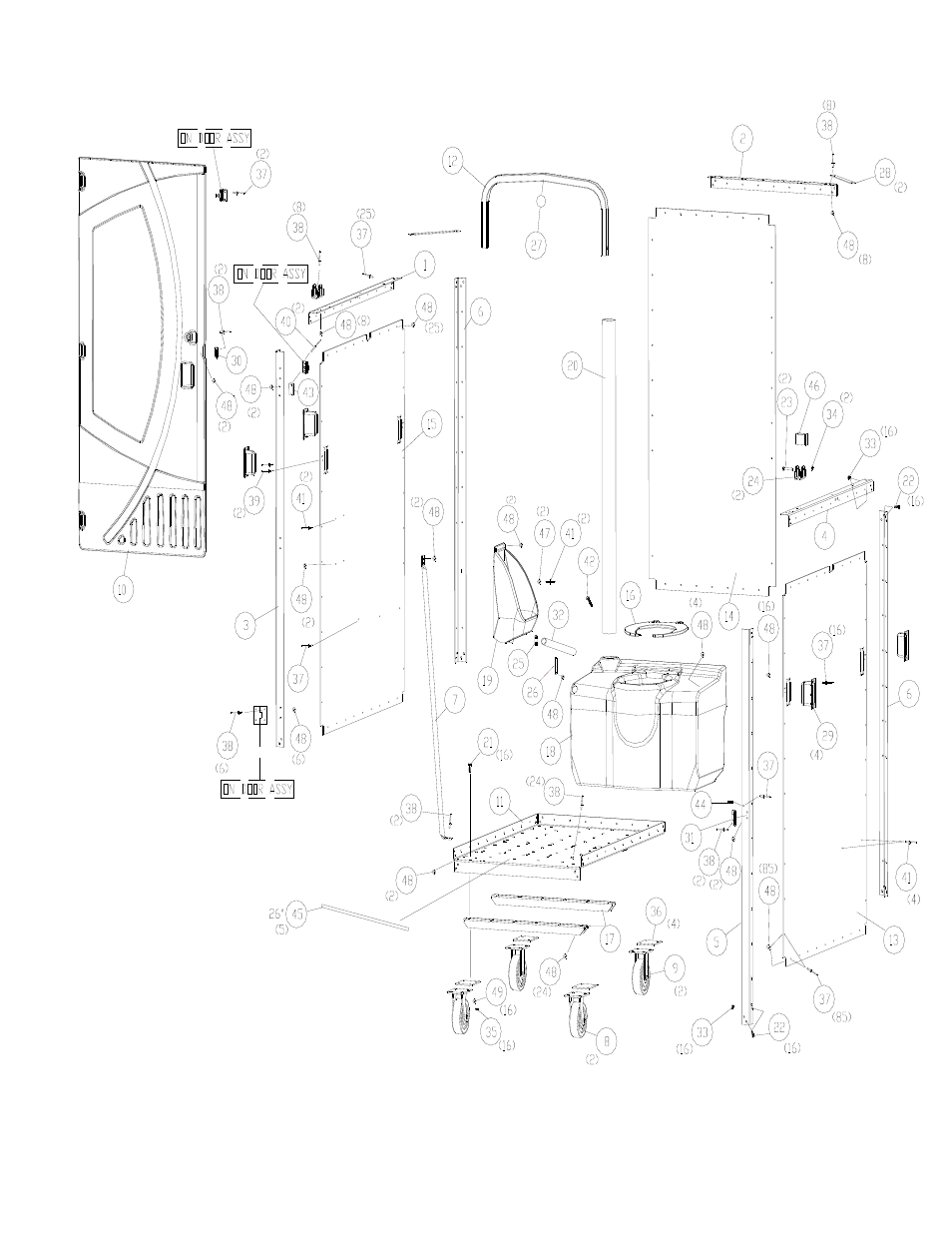Parts list | Satellite High Rise User Manual | Page 3 / 12