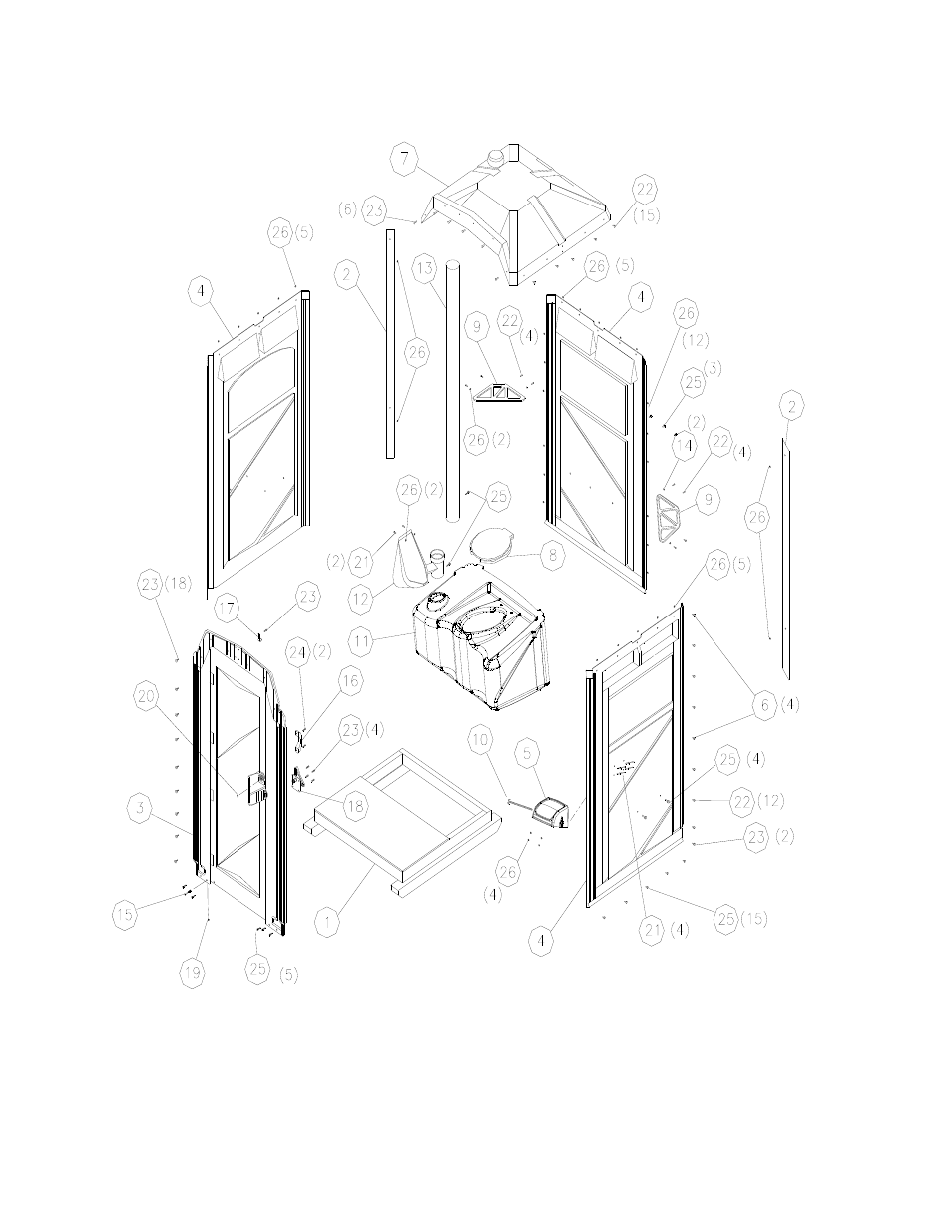 Maxim 2000 ii™ exploded drawing | Satellite Maxim 2000 User Manual | Page 3 / 10