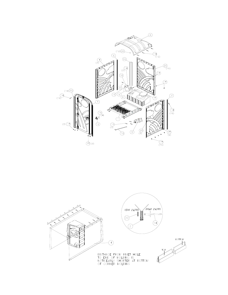 Exploded unit assembly drawing | Satellite Mondo User Manual | Page 4 / 8