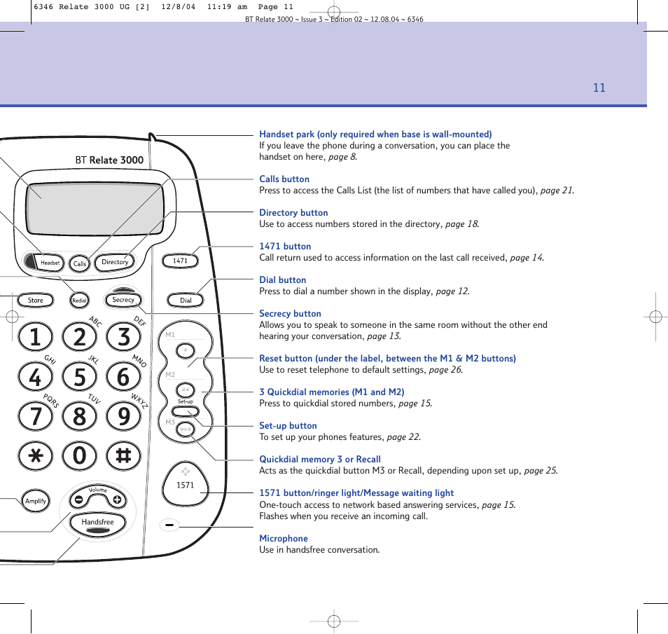 BT RELATE 3000 User Manual | Page 11 / 34