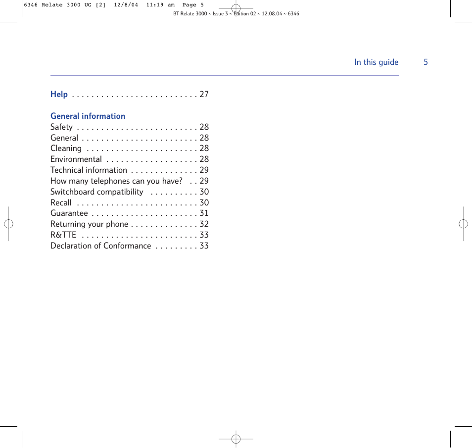 BT RELATE 3000 User Manual | Page 5 / 34