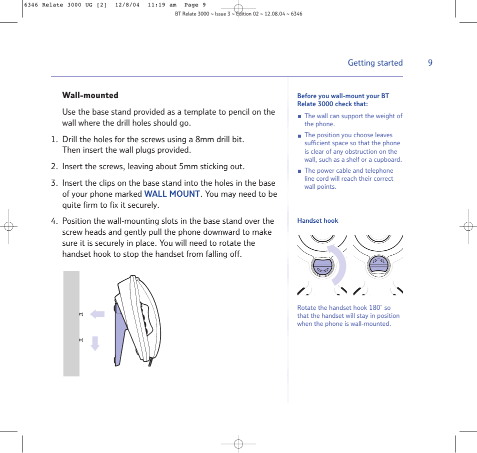 BT RELATE 3000 User Manual | Page 9 / 34