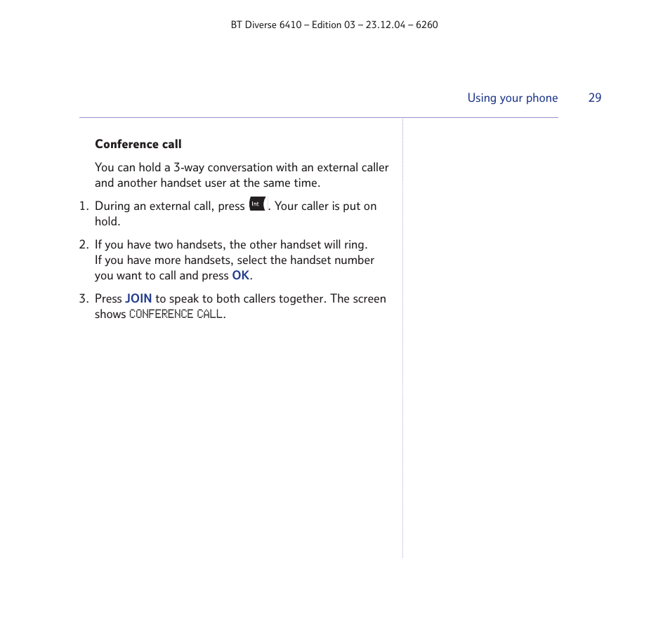 BT DIVERSE 6410 User Manual | Page 29 / 82