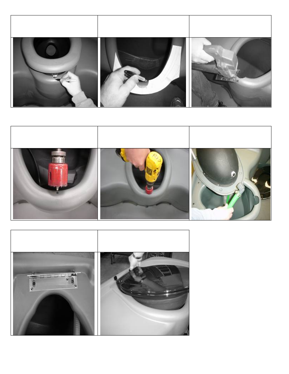 Prepare to assemble the fill/pump-out port | Satellite MX3 Turbo Foot Flush User Manual | Page 3 / 6