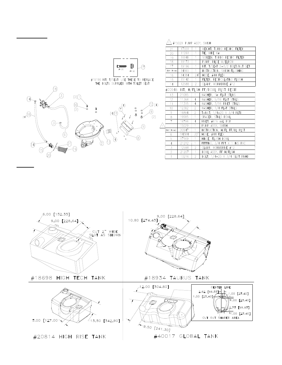 Satellite Hand Flush FF Bowl User Manual | 3 pages