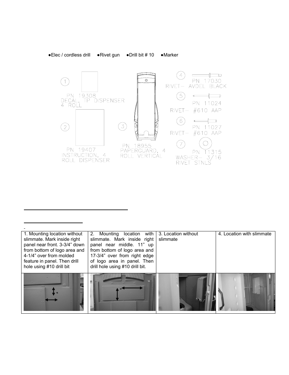 Satellite Dispenser 4 Roll User Manual | 3 pages