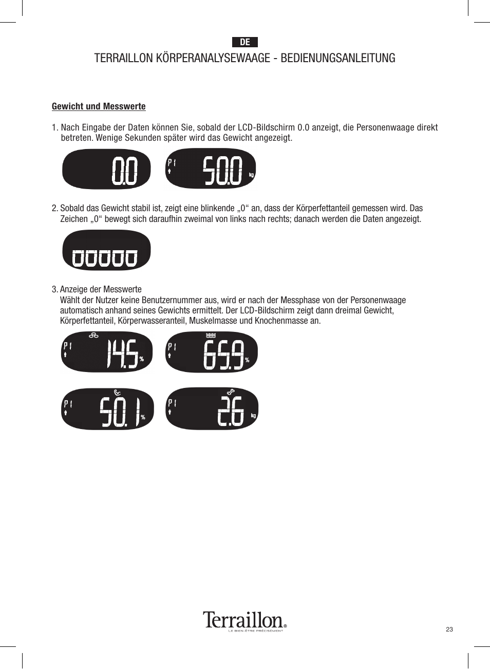 Terraillon Pop Coach User Manual | Page 23 / 60