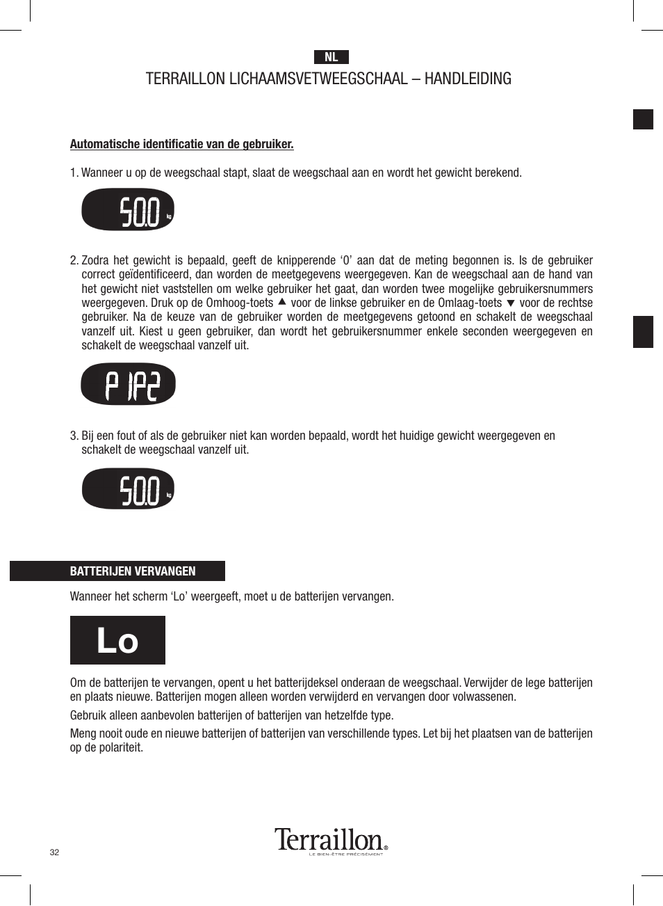 Terraillon lichaamsvetweegschaal – handleiding | Terraillon Pop Coach User Manual | Page 32 / 60