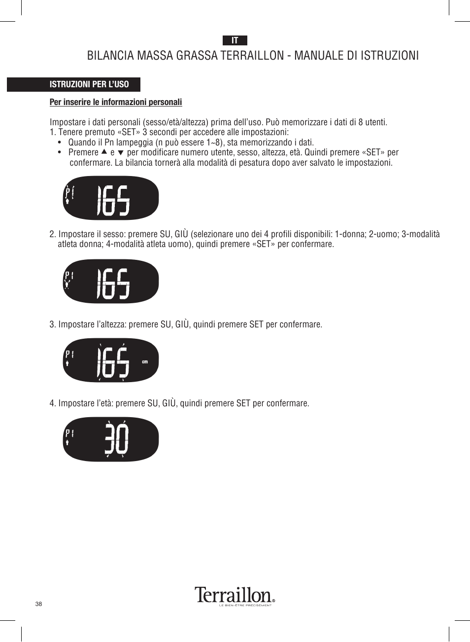 Terraillon Pop Coach User Manual | Page 38 / 60