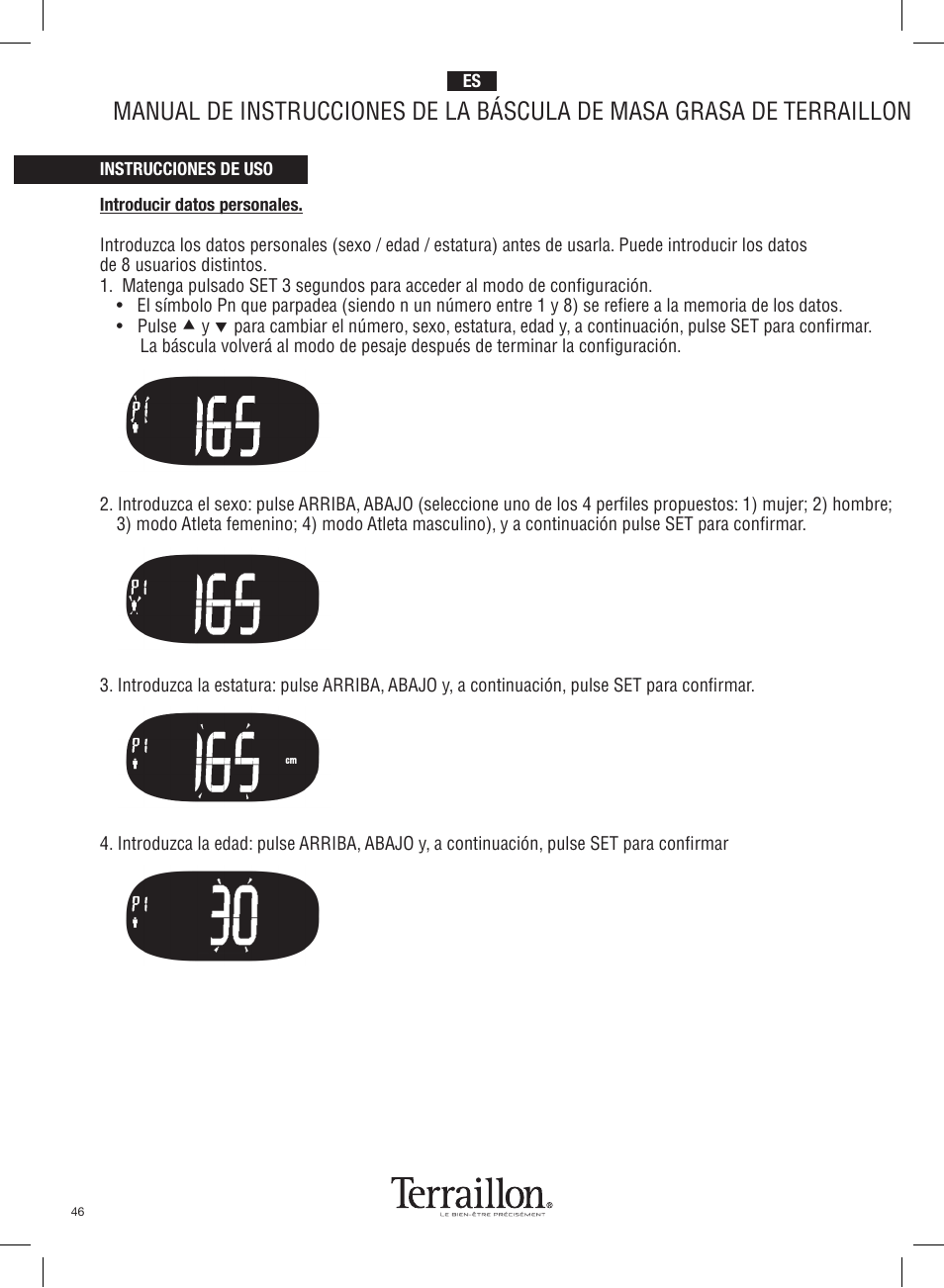 Terraillon Pop Coach User Manual | Page 46 / 60