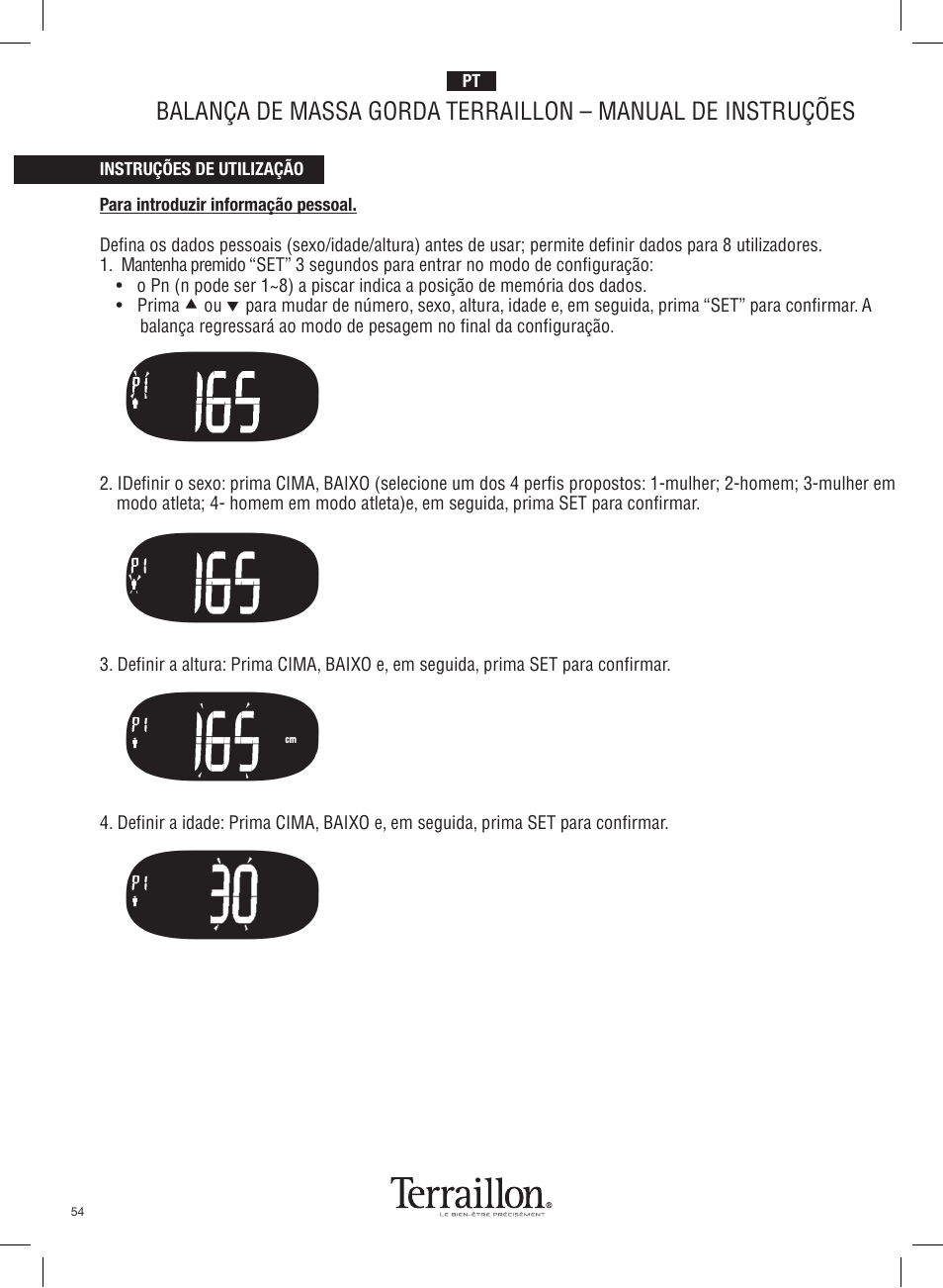 Terraillon Pop Coach User Manual | Page 54 / 60