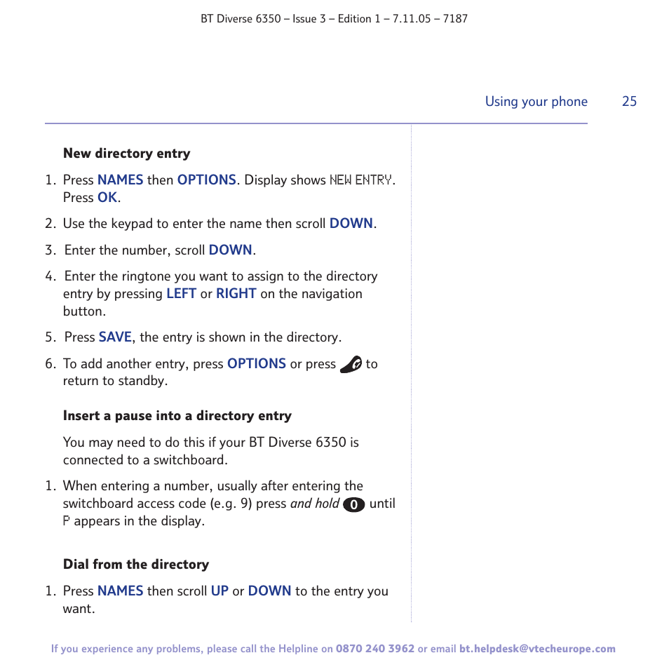 BT Diverse 6350 User Manual | Page 25 / 96