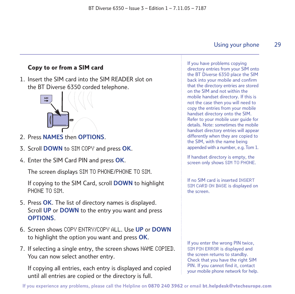 BT Diverse 6350 User Manual | Page 29 / 96