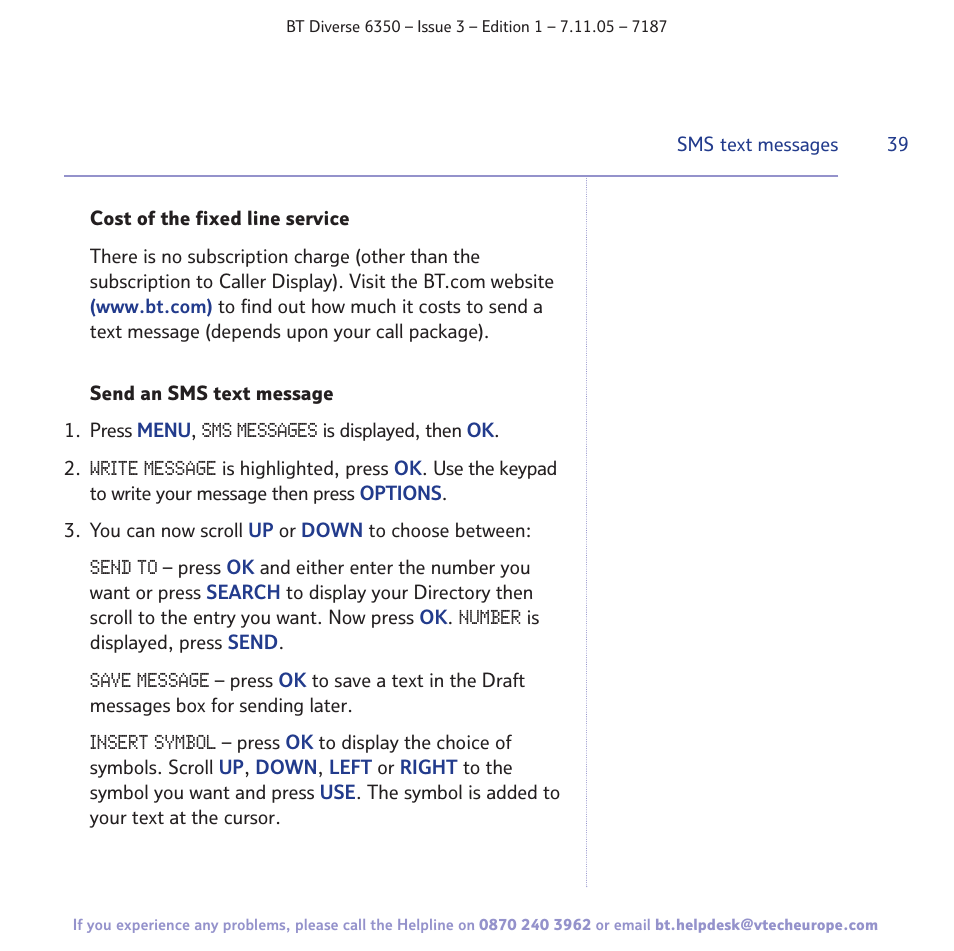 BT Diverse 6350 User Manual | Page 39 / 96