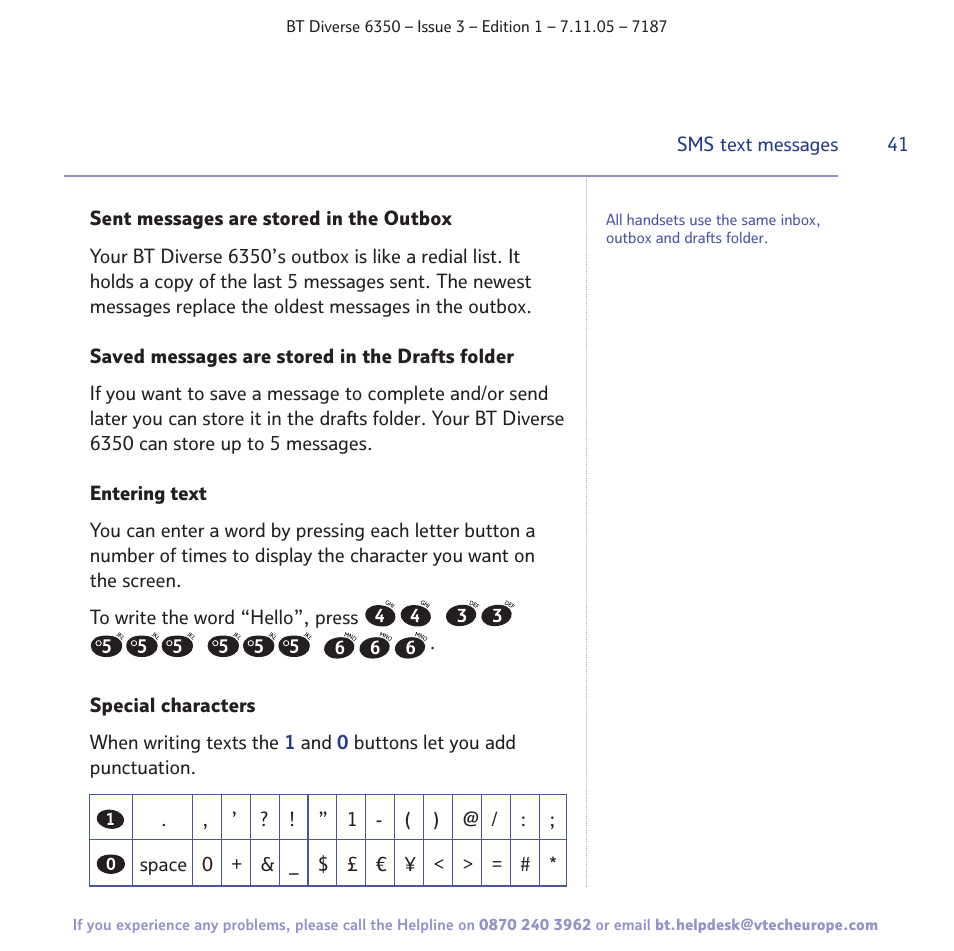BT Diverse 6350 User Manual | Page 41 / 96