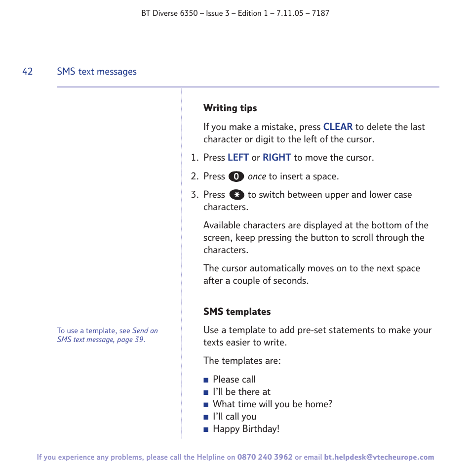 BT Diverse 6350 User Manual | Page 42 / 96