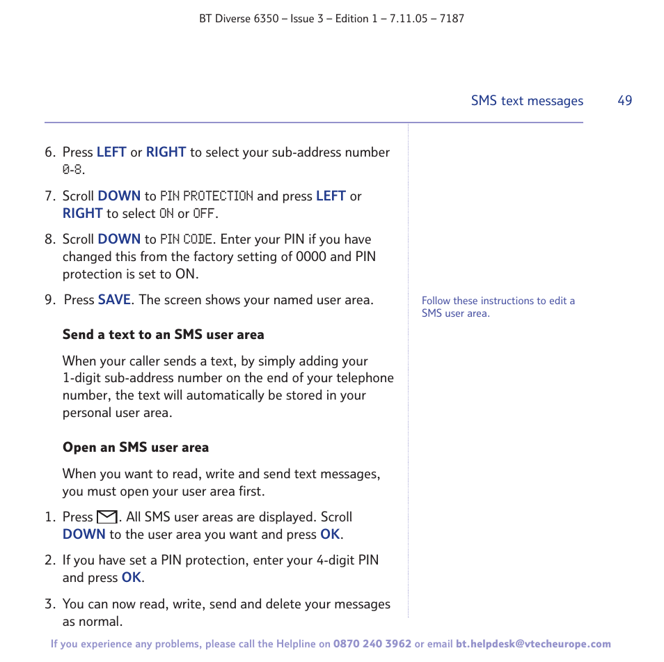 BT Diverse 6350 User Manual | Page 49 / 96