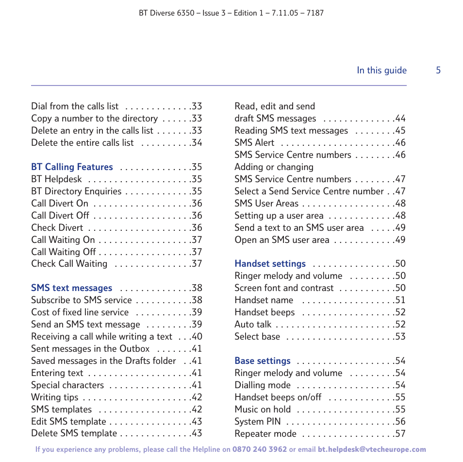 BT Diverse 6350 User Manual | Page 5 / 96