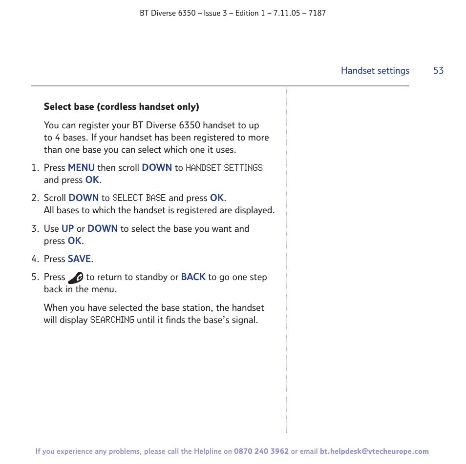 BT Diverse 6350 User Manual | Page 53 / 96