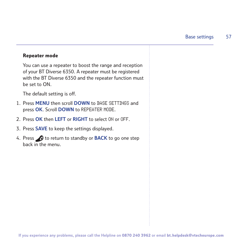 BT Diverse 6350 User Manual | Page 57 / 96