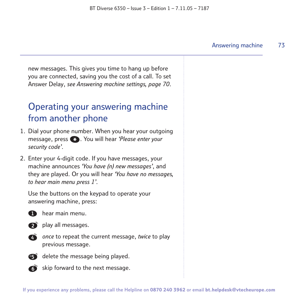 BT Diverse 6350 User Manual | Page 73 / 96