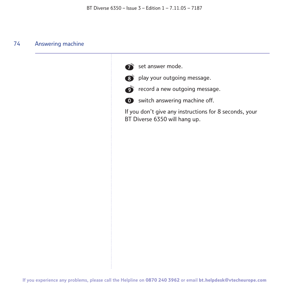 BT Diverse 6350 User Manual | Page 74 / 96