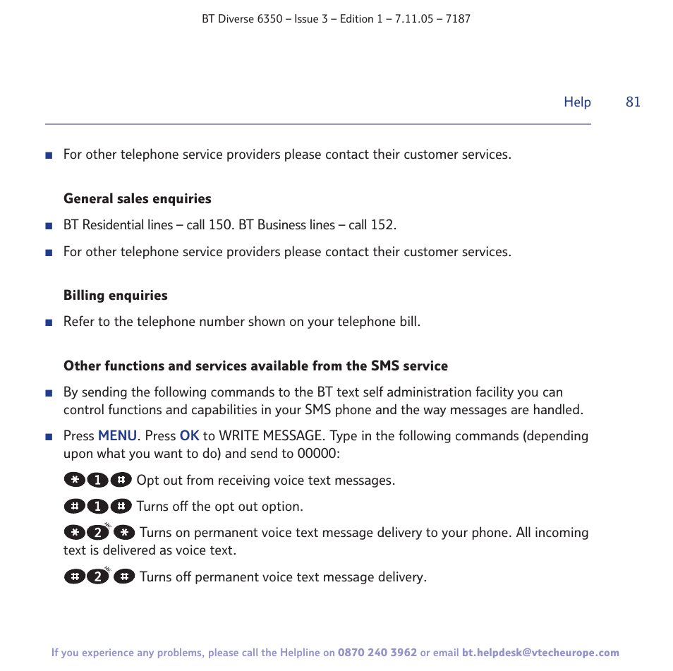 BT Diverse 6350 User Manual | Page 81 / 96
