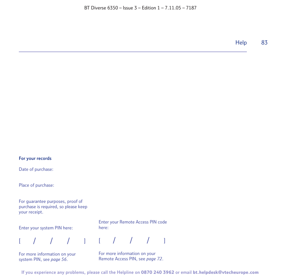 BT Diverse 6350 User Manual | Page 83 / 96