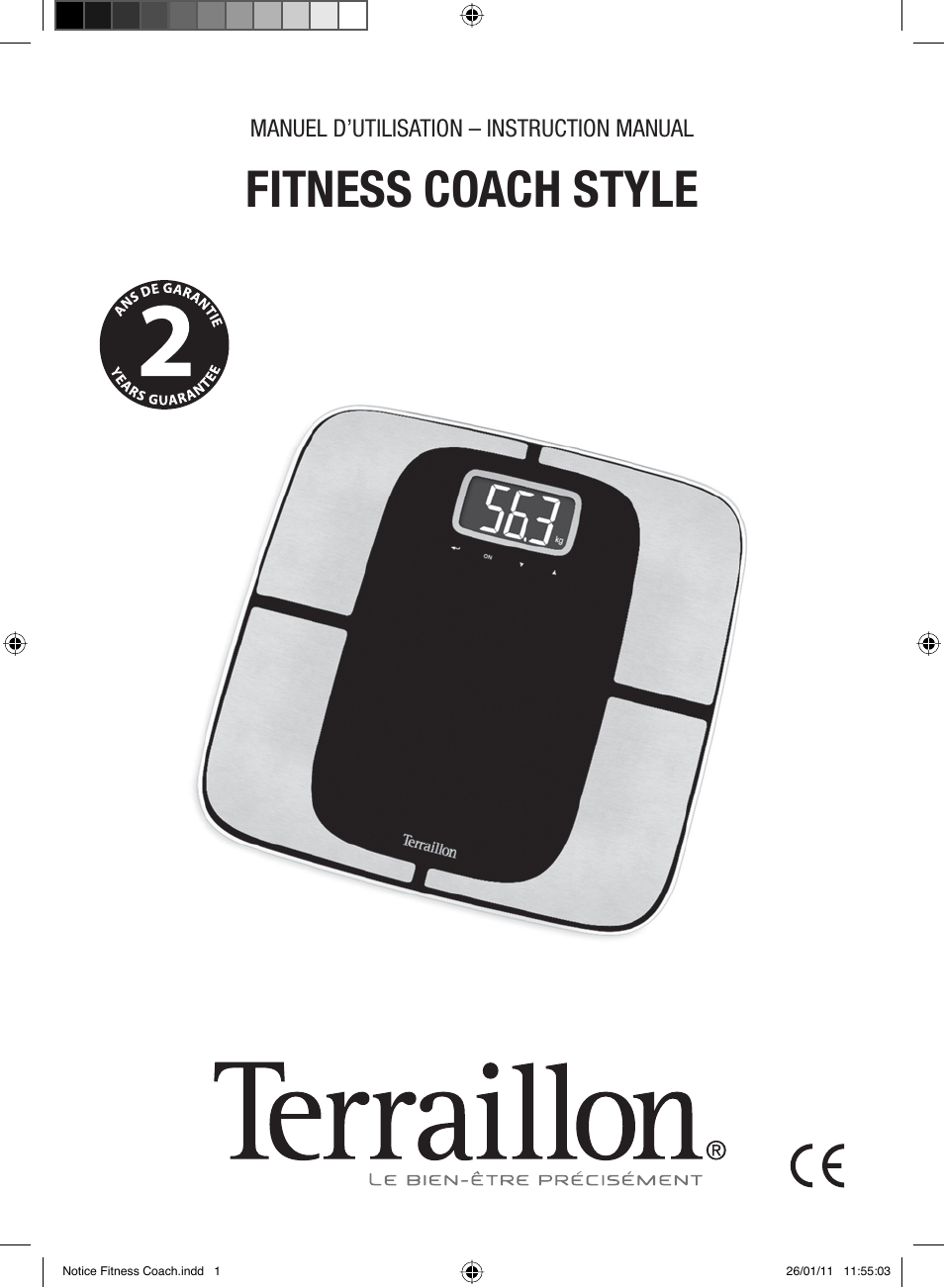 Terraillon Fitness Coach Style User Manual | 64 pages