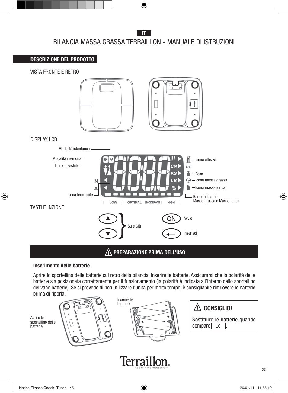 Consiglio | Terraillon Fitness Coach Style User Manual | Page 35 / 64