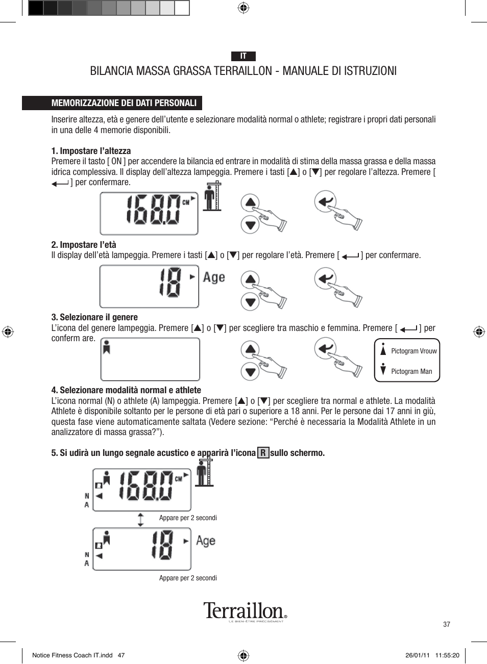 Terraillon Fitness Coach Style User Manual | Page 37 / 64