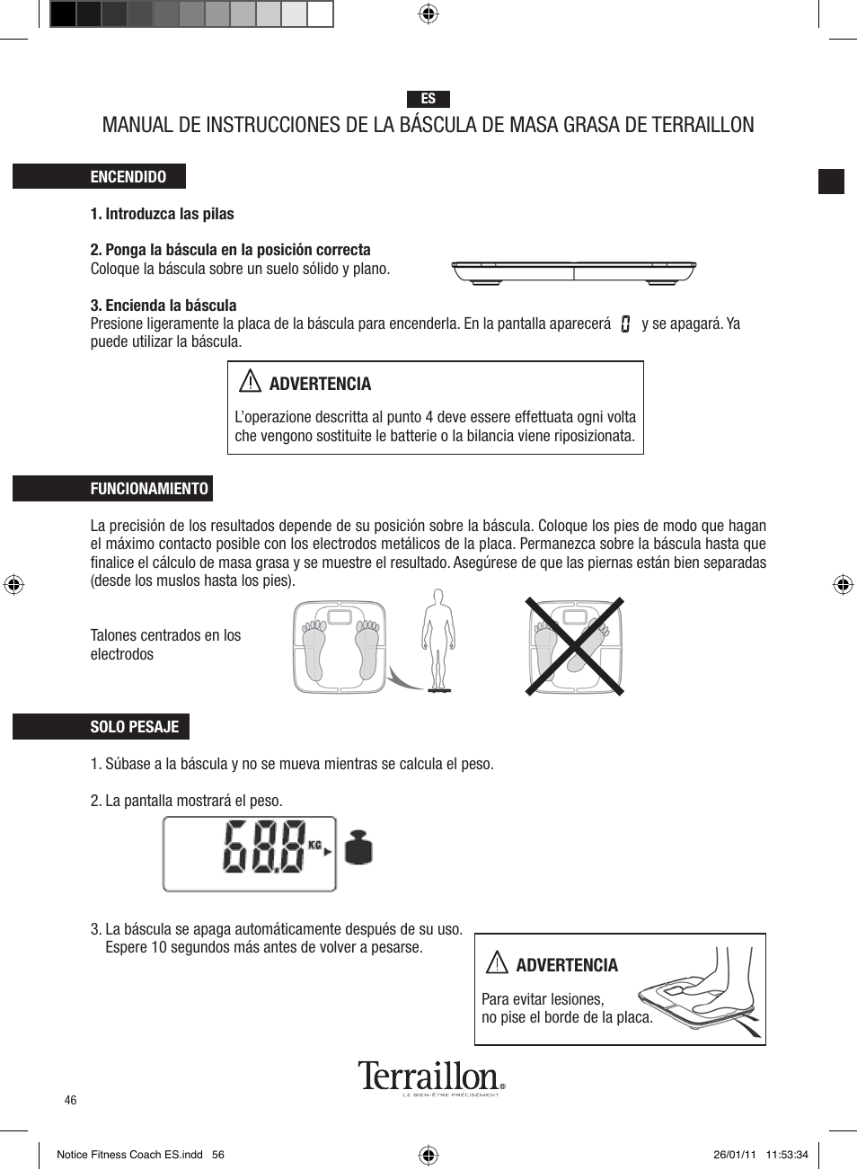 Terraillon Fitness Coach Style User Manual | Page 46 / 64