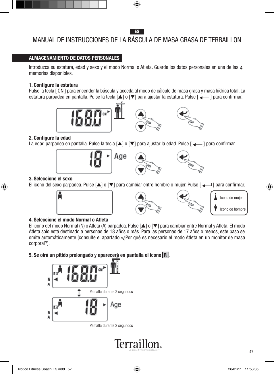 Terraillon Fitness Coach Style User Manual | Page 47 / 64