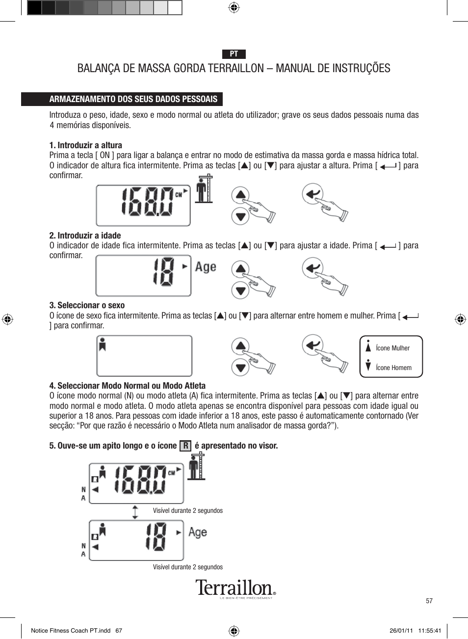 Terraillon Fitness Coach Style User Manual | Page 57 / 64