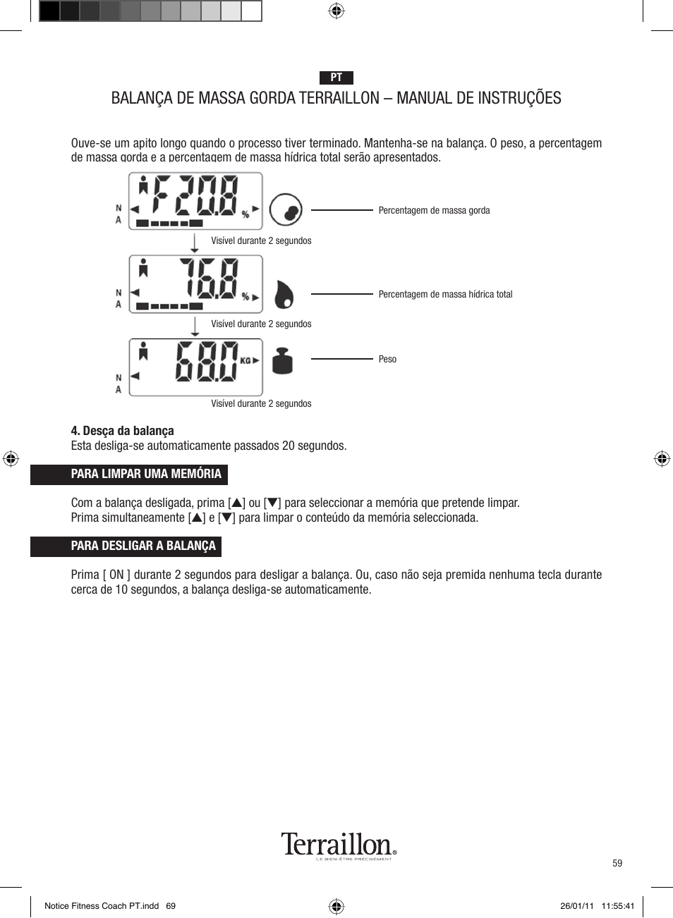 Terraillon Fitness Coach Style User Manual | Page 59 / 64