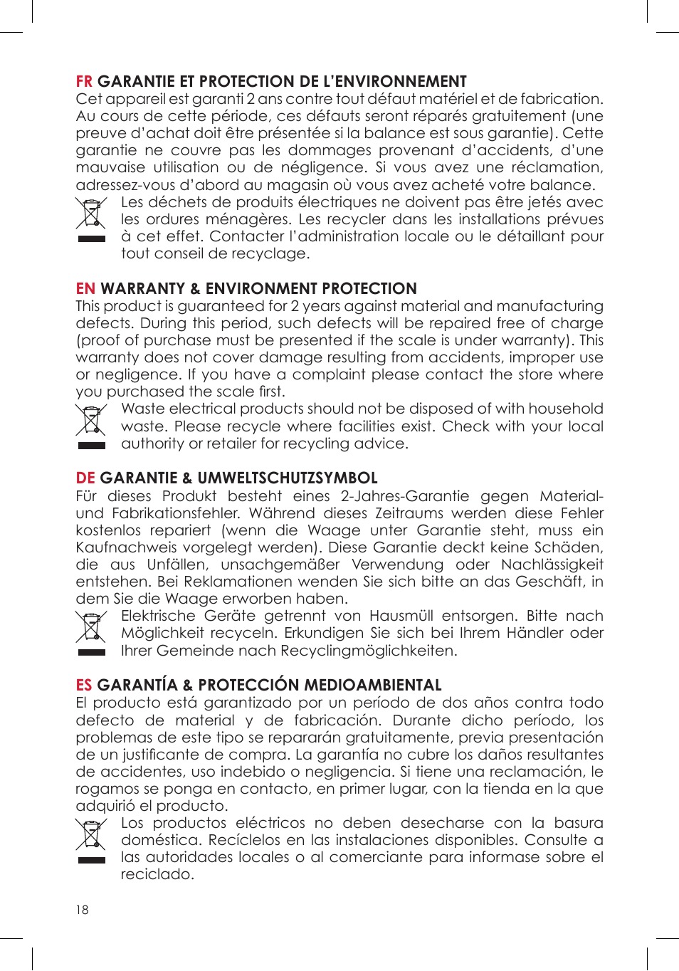 Terraillon Web Coach Pop Blanc User Manual | Page 18 / 20
