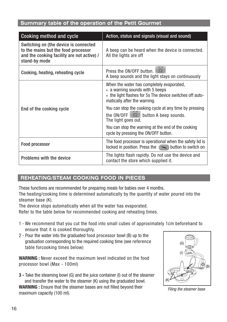 Terraillon Petit Gourmet Style User Manual | Page 14 / 68