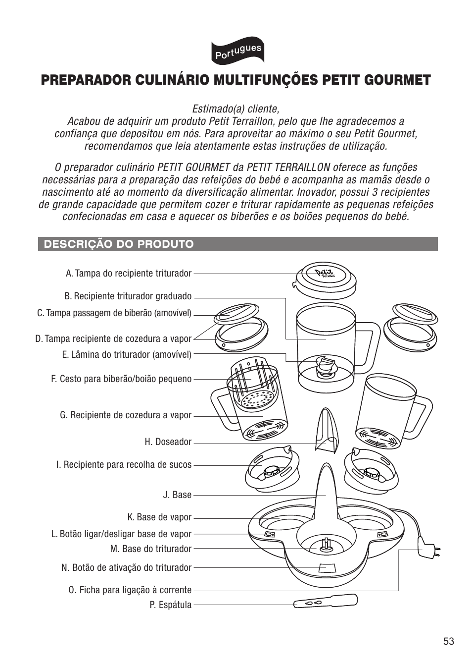 Preparador culinário multifunções petit gourmet | Terraillon Petit Gourmet Style User Manual | Page 51 / 68