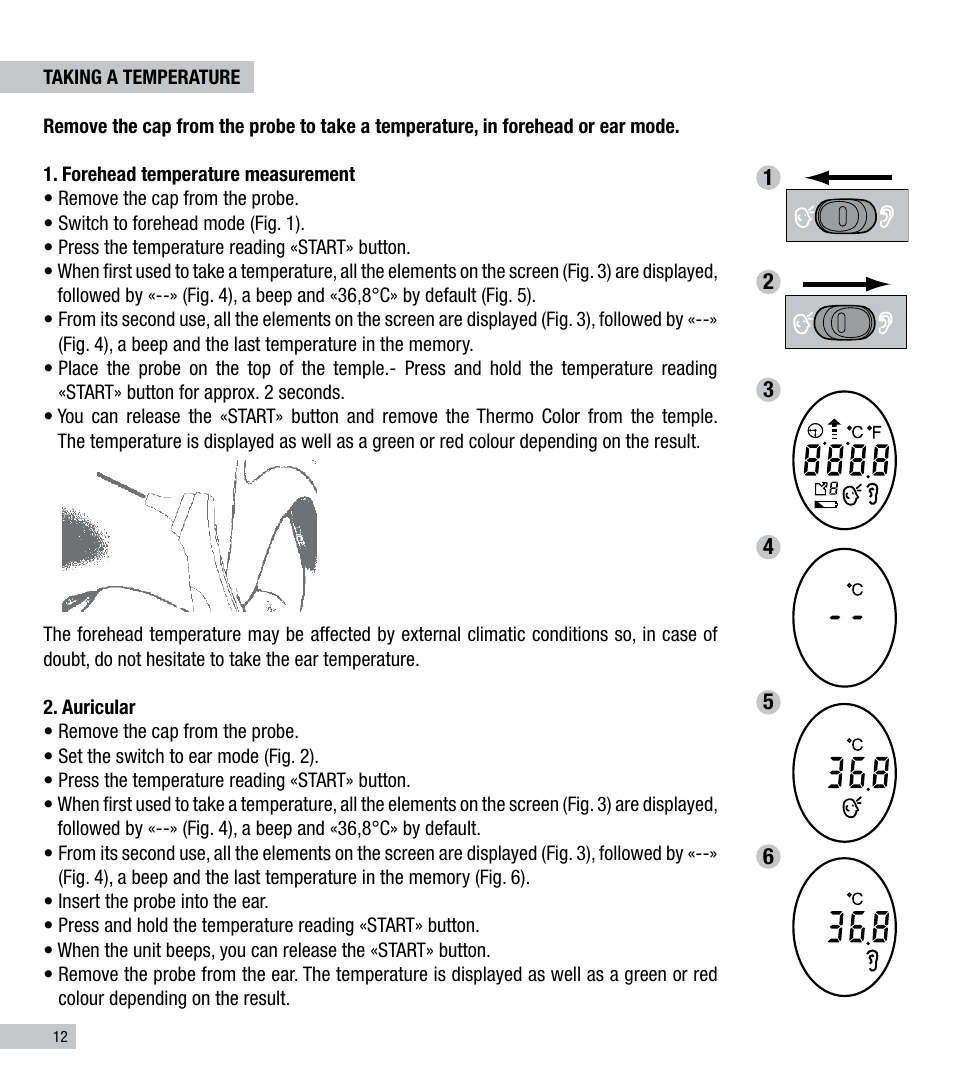 Terraillon Thermo Color User Manual | Page 12 / 52