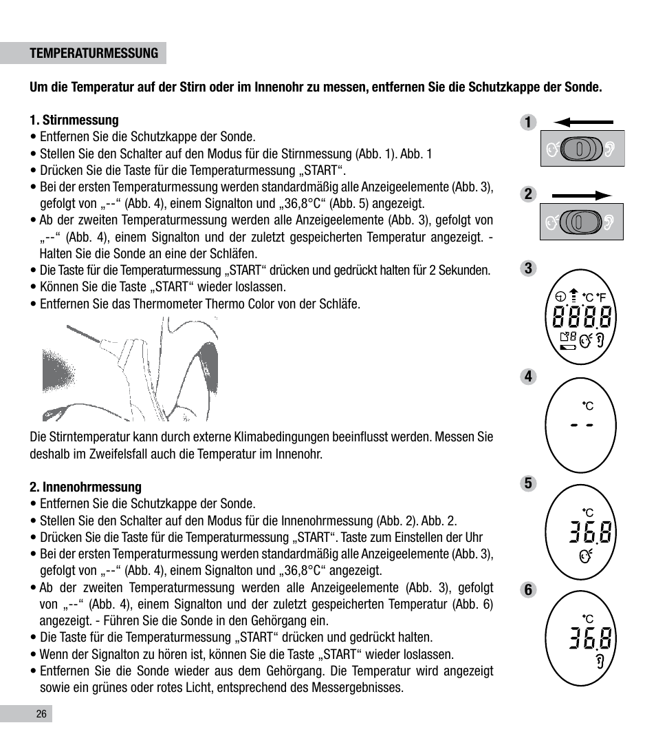 Terraillon Thermo Color User Manual | Page 26 / 52