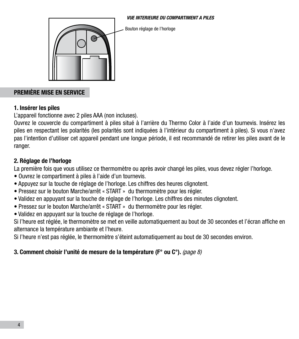 Terraillon Thermo Color User Manual | Page 4 / 52